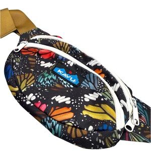 KAVU Butterfly Canvas Spectator Waist Pack Fanny pack